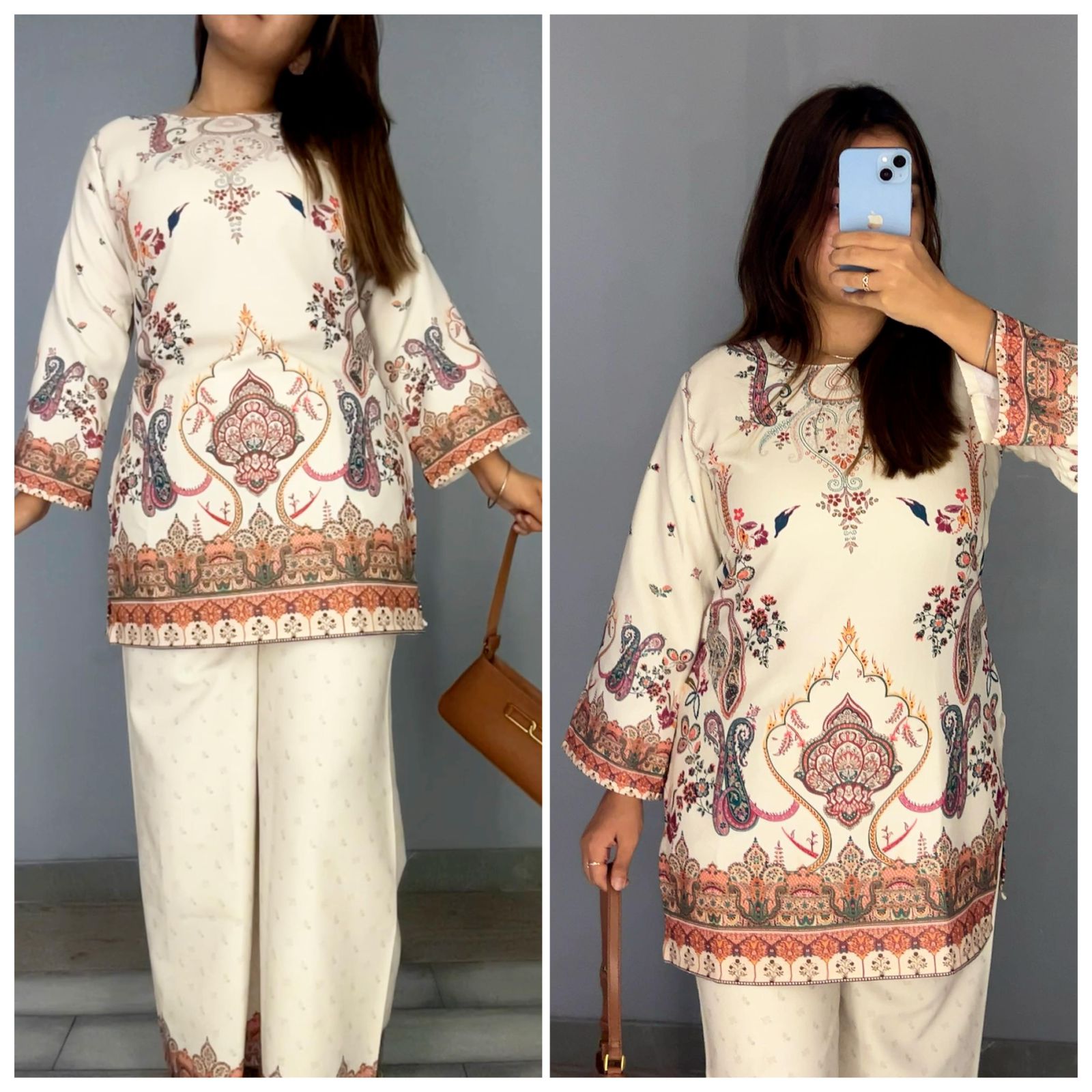 Elegant Printed Co-Ord Set | Cotton-Poly Blend